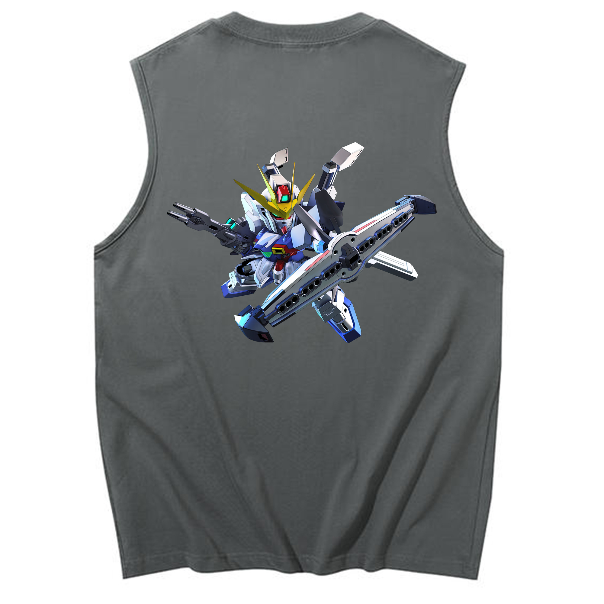 （画像用） 機動戦士ガンダム Mobile Suit Gundam コットン100％タンクトップ（背面プリント）